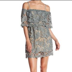 New Romeo & Juliet Couture Dusty Sage Lace Dress
